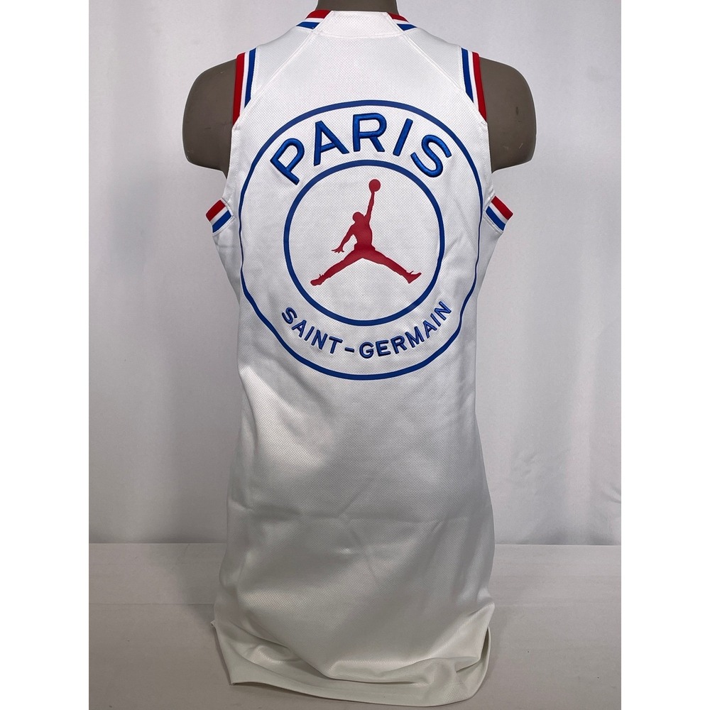 Paris Saint Germain Air Jordan White Red Blue Dress Jersey Women's MEDIUM - Picture 9 of 16